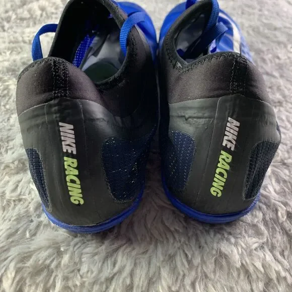 Nike Track Shoes Men 11 Blue White Black Green Zoom Mamba 3 Racing Spikes 706617 - Picture 6 of 13